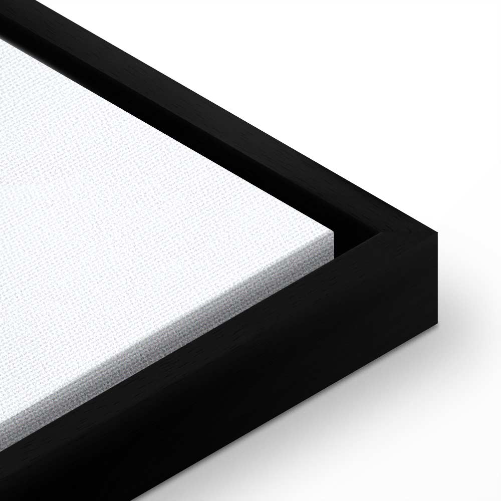 Blue Feather Abstract Vertical Canvas Print