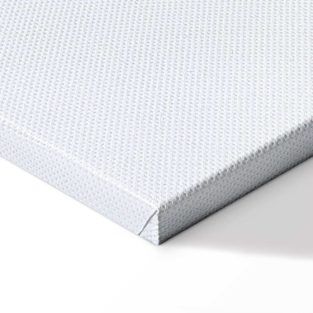 Blue Watercolor Forest Abstract Canvas Print