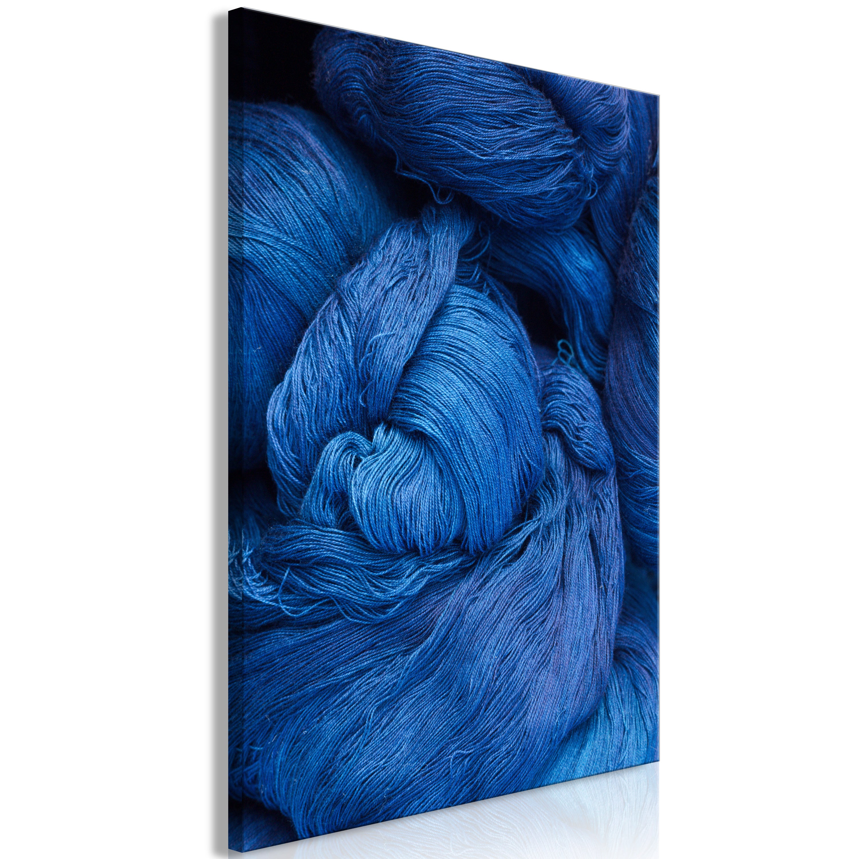 Stylish Blue Worsted Canvas Print