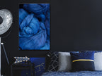 Blue Worsted Canvas Print for Stylish Interiors
