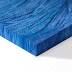 Blue Worsted Abstract Pattern Canvas Print