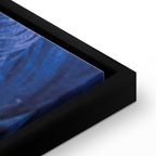 Blue Worsted Abstract Pattern Canvas Print