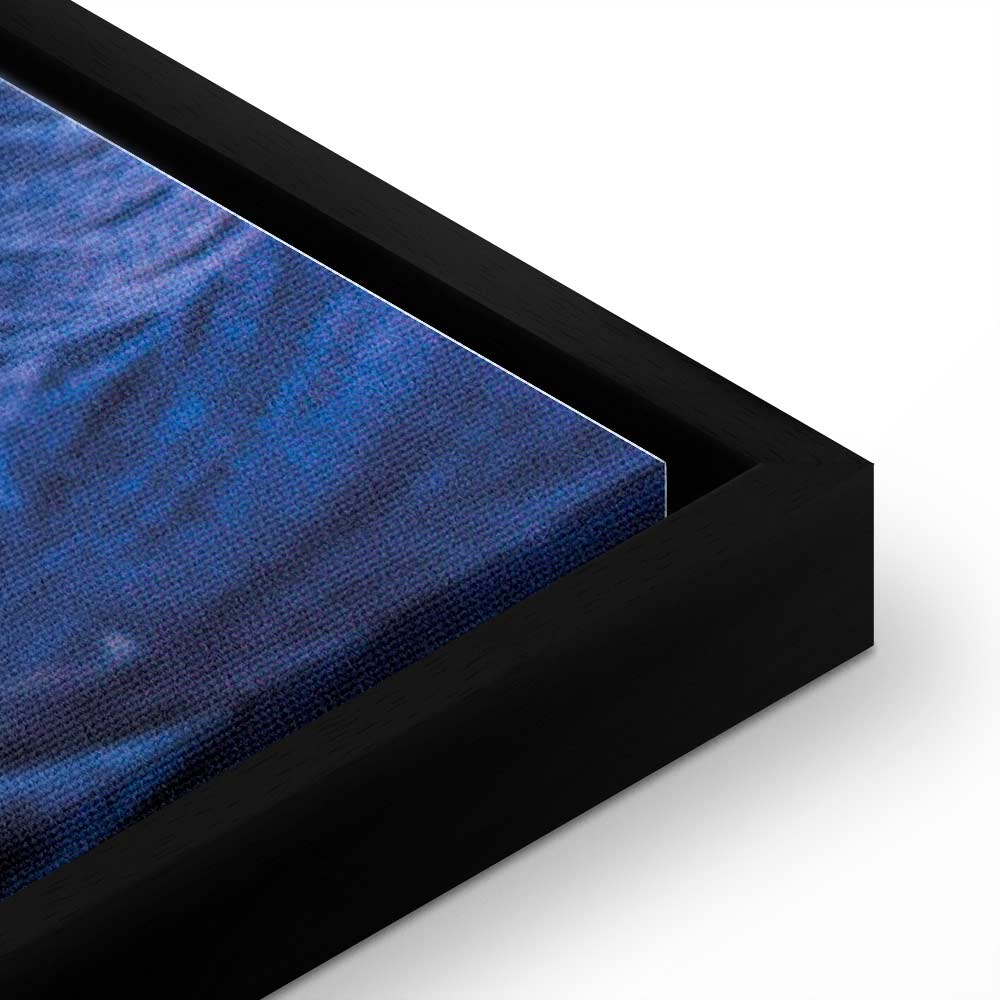 Blue Worsted Abstract Pattern Canvas Print