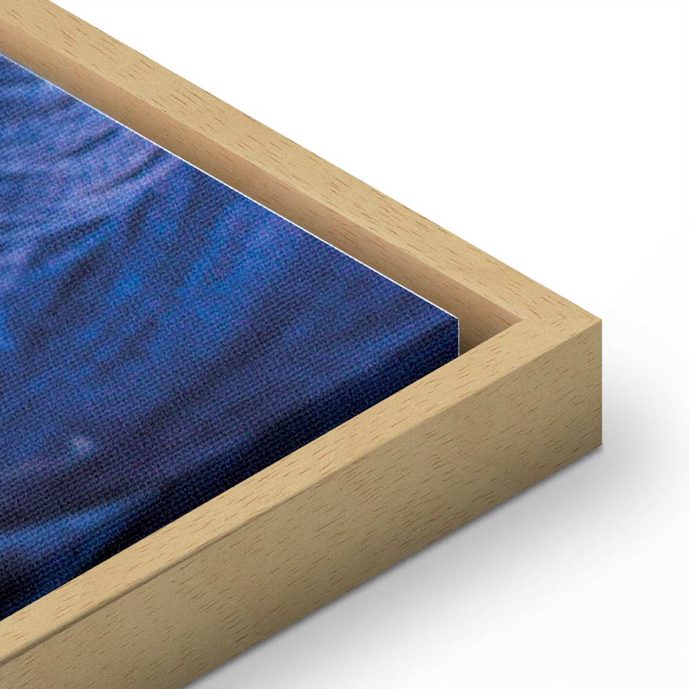 Blue Worsted Abstract Pattern Canvas Print