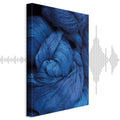 Blue Worsted Abstract Pattern Canvas Print