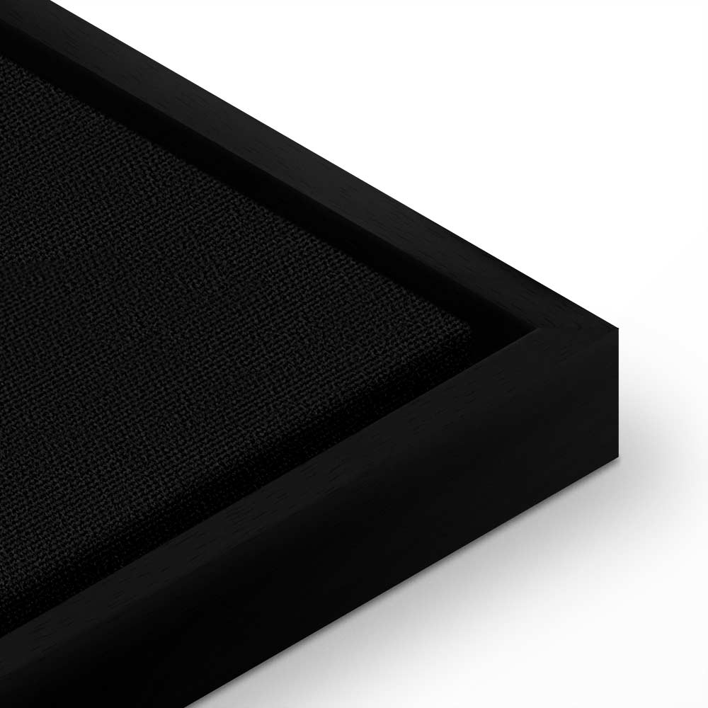 Minimalist Black Flower Modern Canvas Print