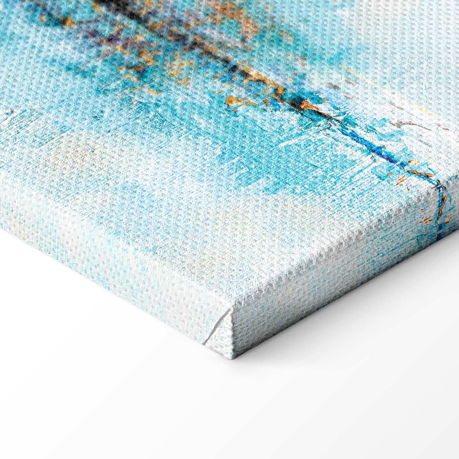 Abstract Blue Lagoon Texture Canvas Print