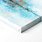 Abstract Blue Lagoon Texture Canvas Print