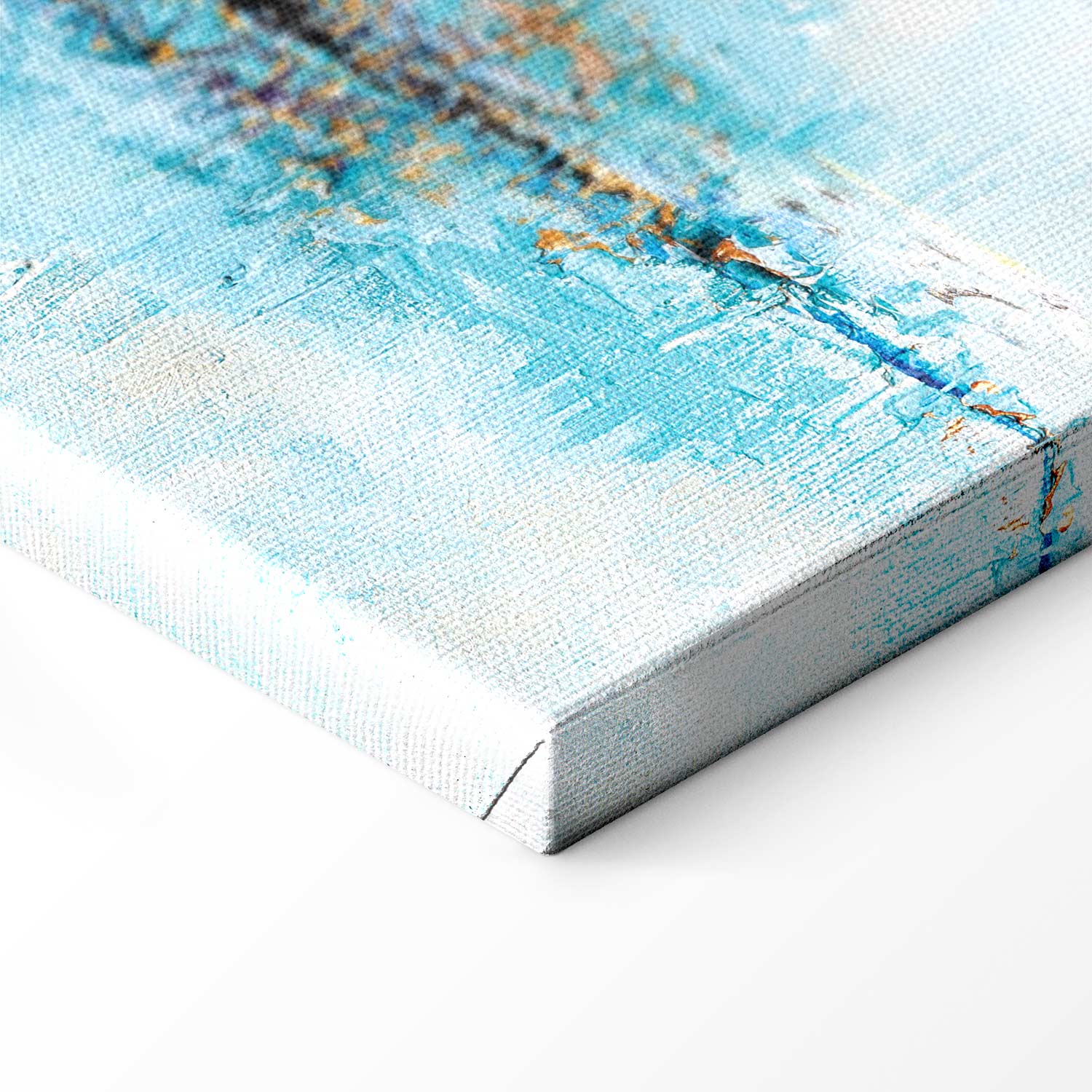 Abstract Blue Lagoon Texture Canvas Print