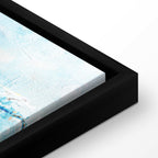 Abstract Blue Lagoon Texture Canvas Print