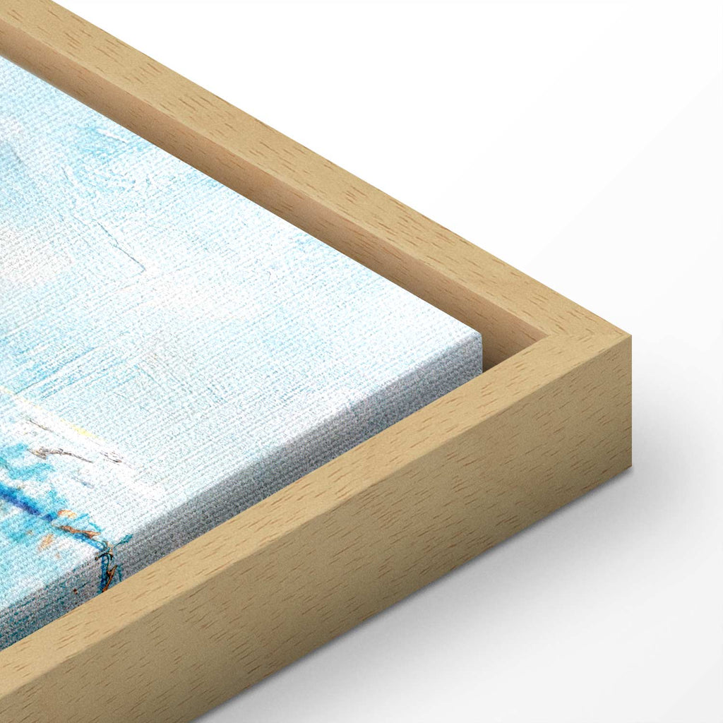 Abstract Blue Lagoon Texture Canvas Print