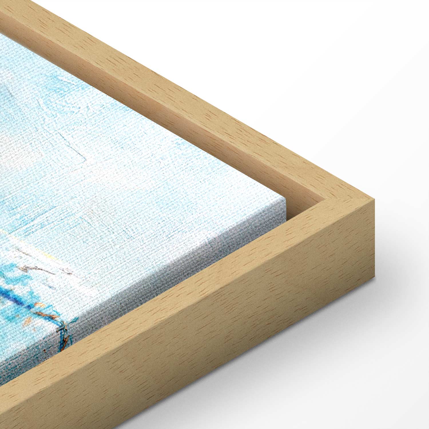Abstract Blue Lagoon Texture Canvas Print