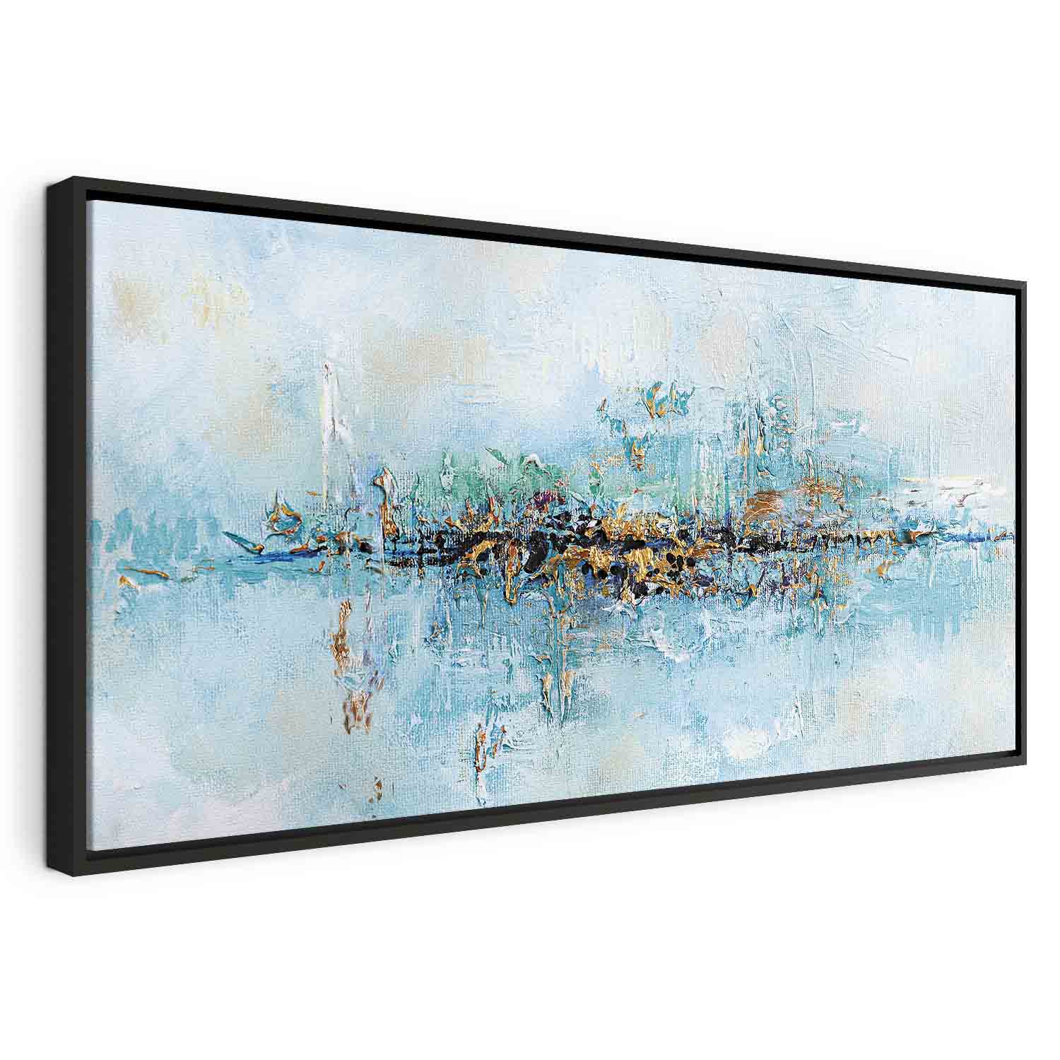 Abstract Blue Lagoon Texture Canvas Print