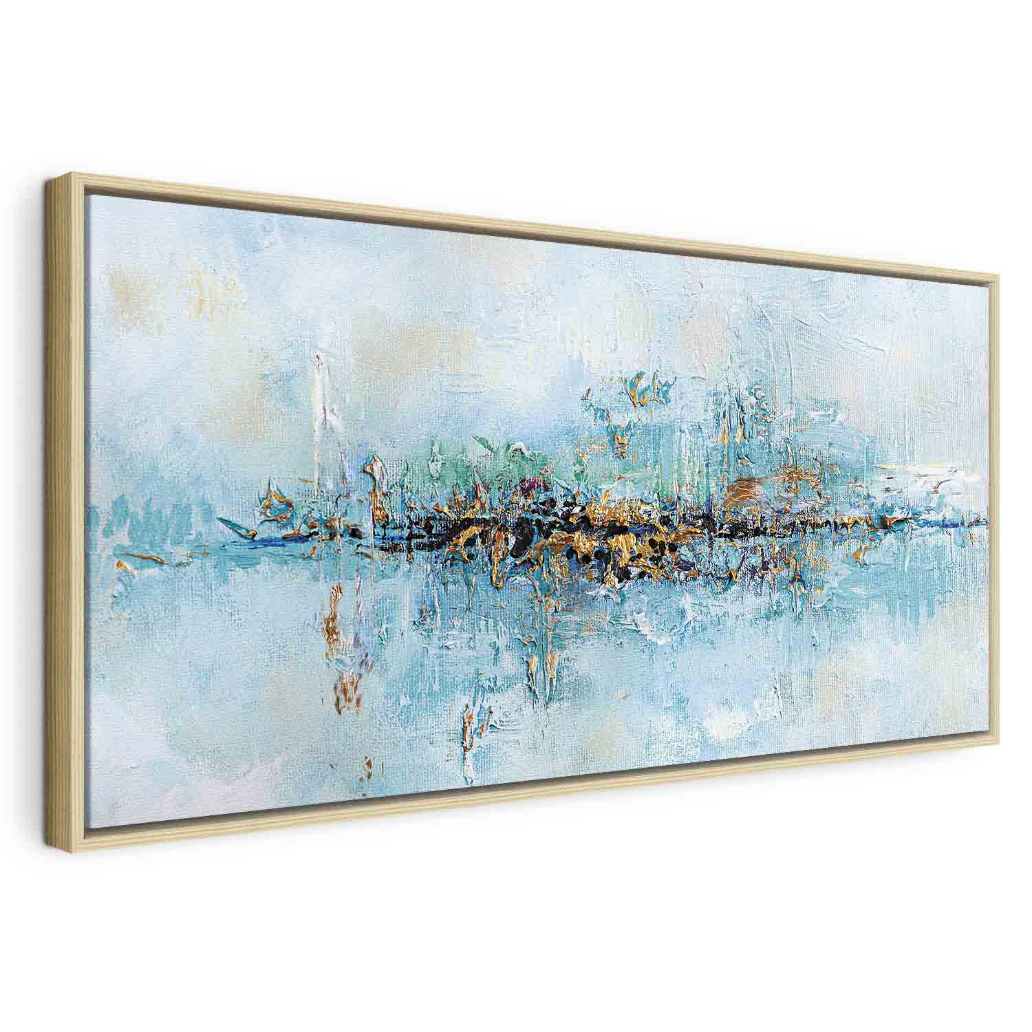 Abstract Blue Lagoon Texture Canvas Print