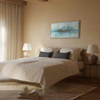 Abstract Blue Lagoon Texture Canvas Print