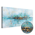 Abstract Blue Lagoon Texture Canvas Print