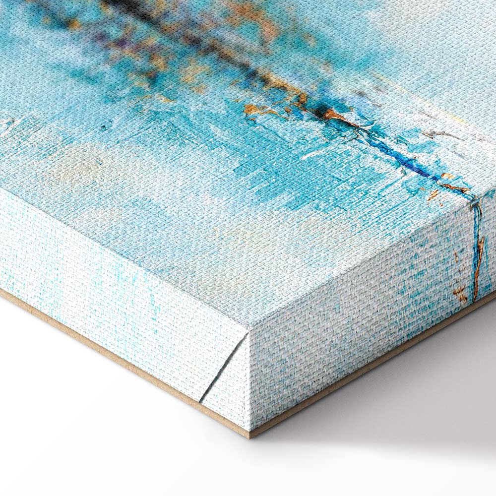 Abstract Blue Lagoon Texture Canvas Print