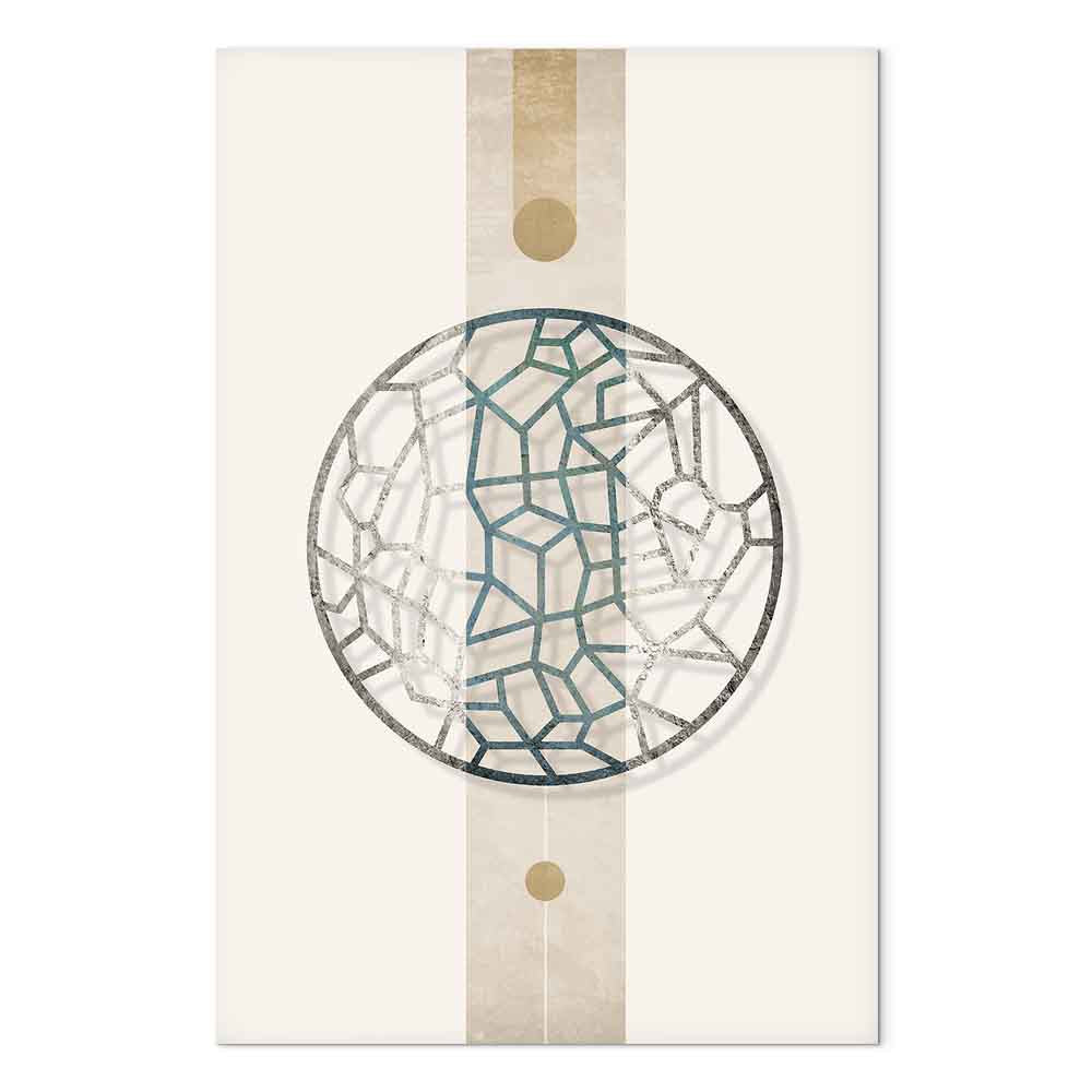 Abstract Circle Geometric Canvas Print