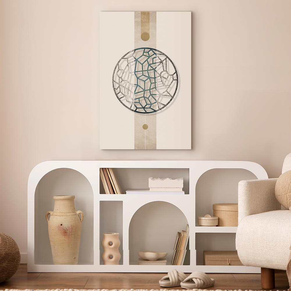 Abstract Circle Geometric Canvas Print