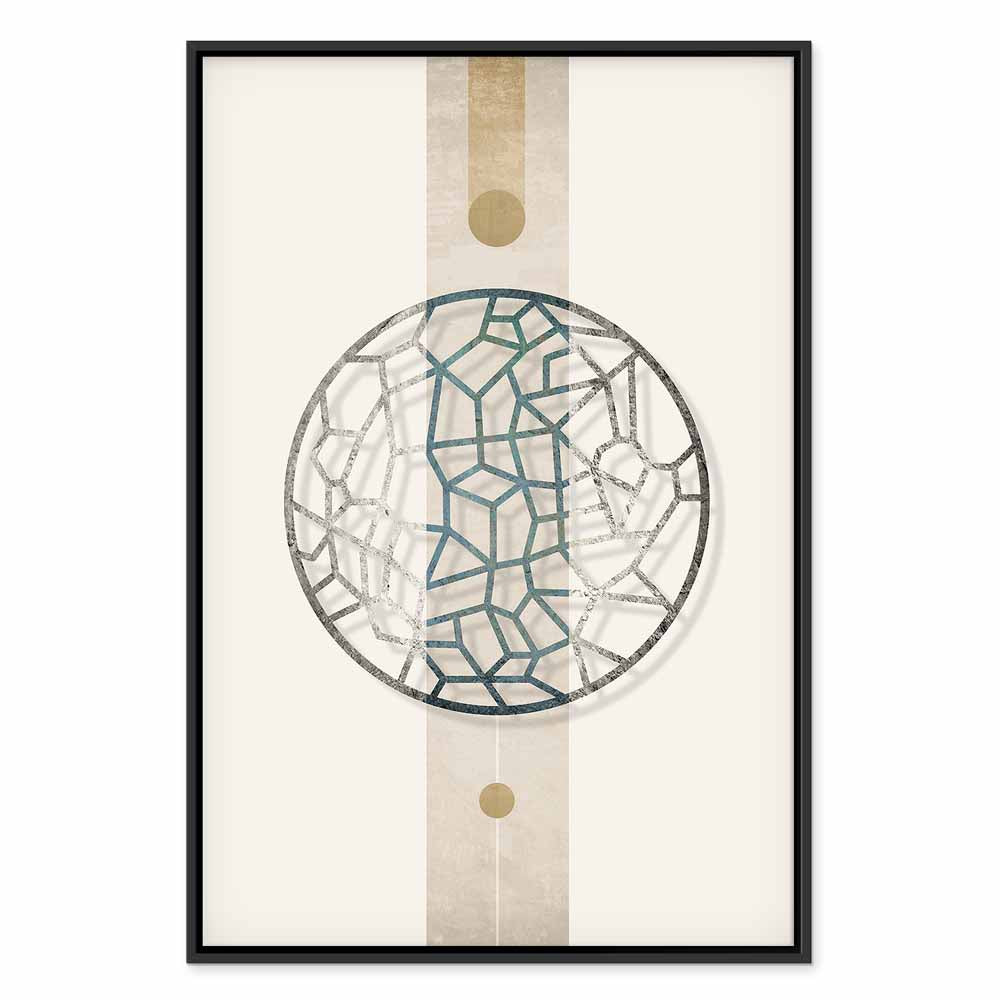 Abstract Circle Geometric Canvas Print