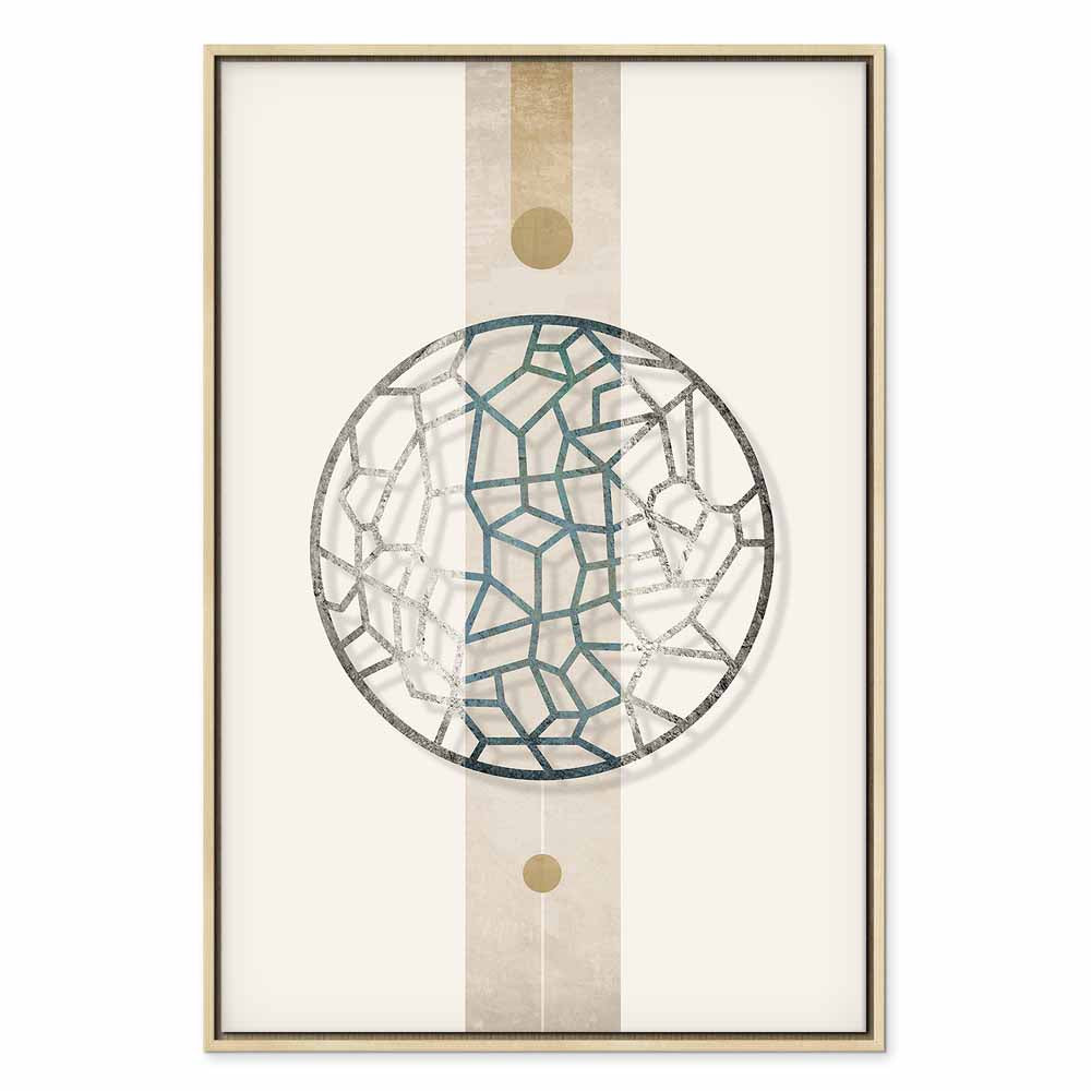 Abstract Circle Geometric Canvas Print