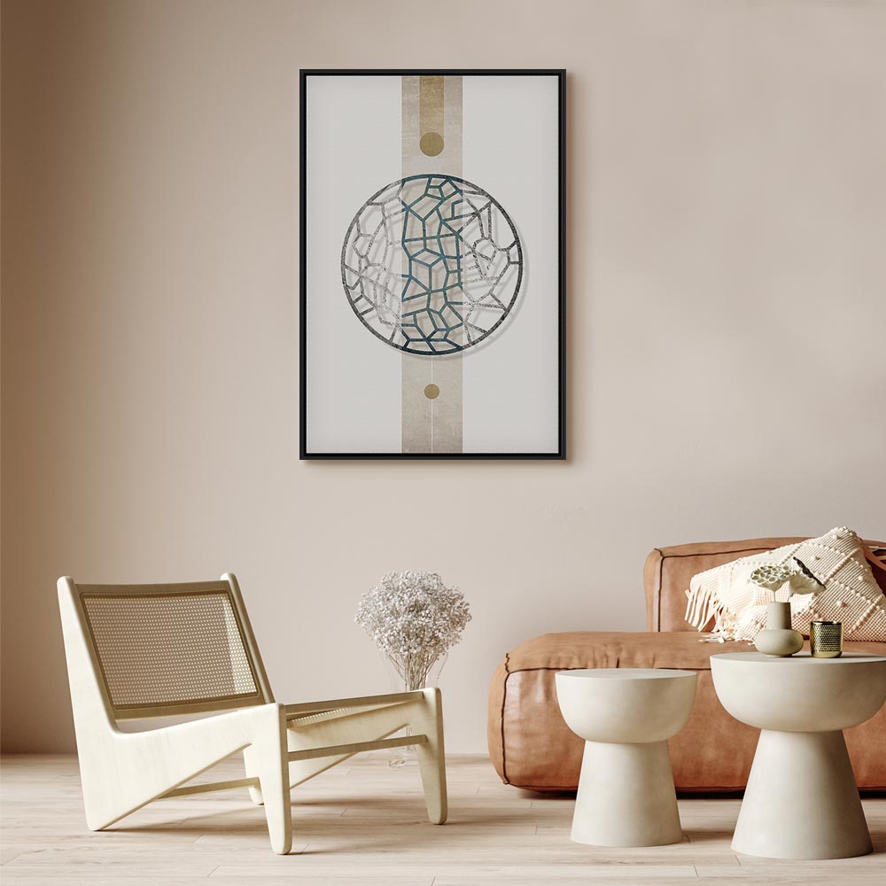 Abstract Circle Geometric Canvas Print