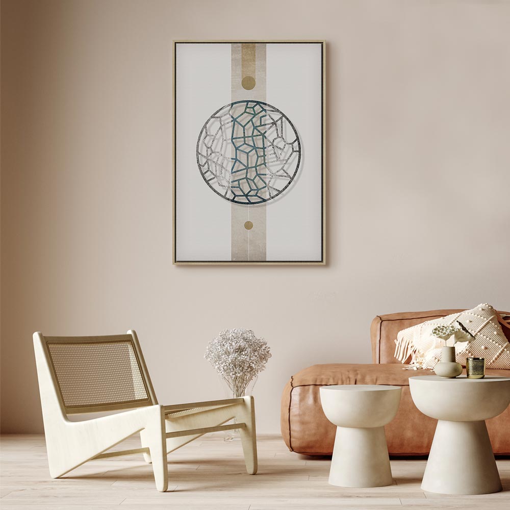Abstract Circle Geometric Canvas Print