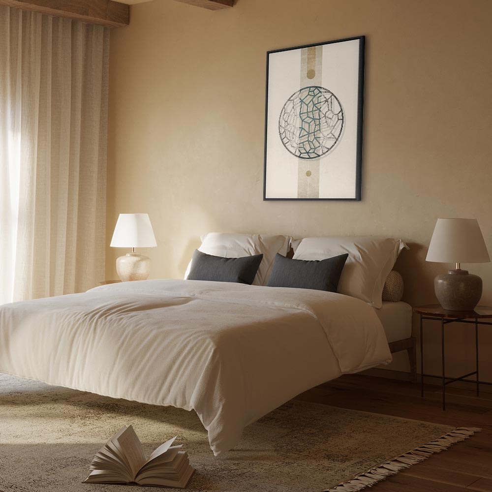 Abstract Circle Geometric Canvas Print