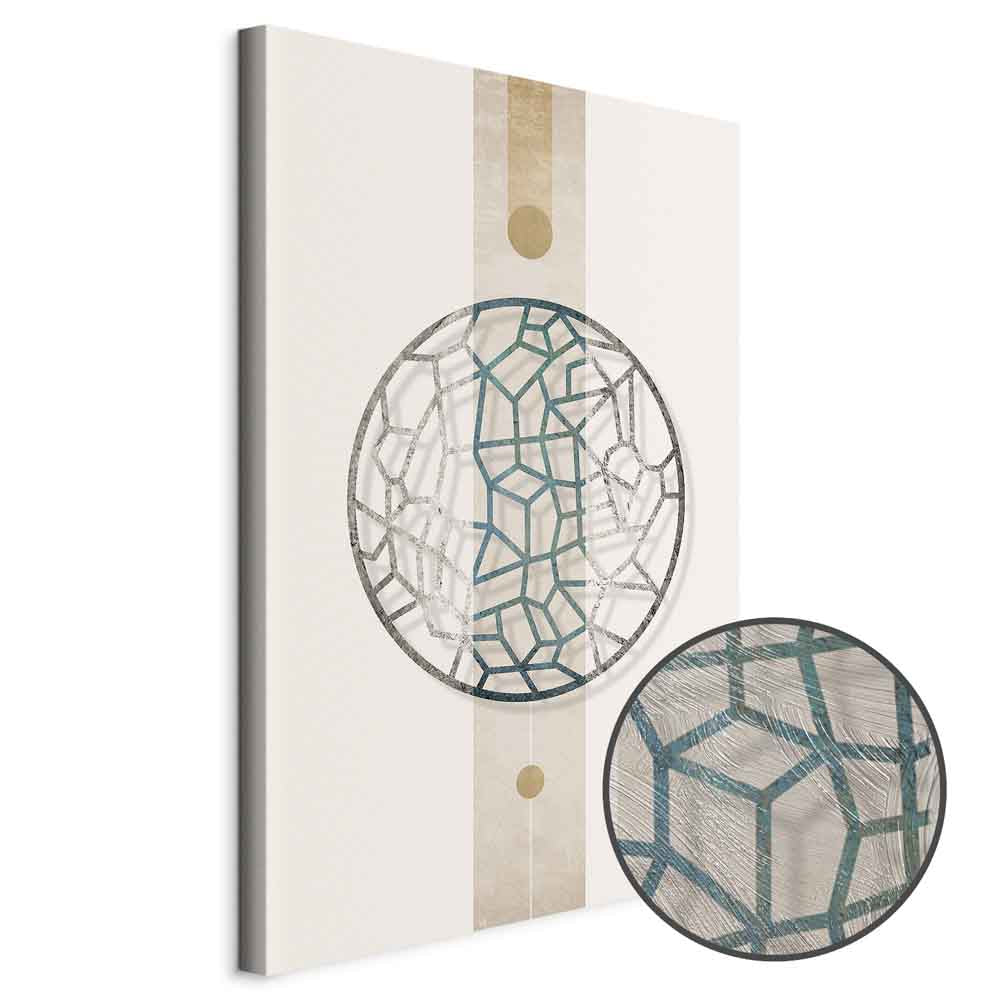 Abstract Circle Geometric Canvas Print