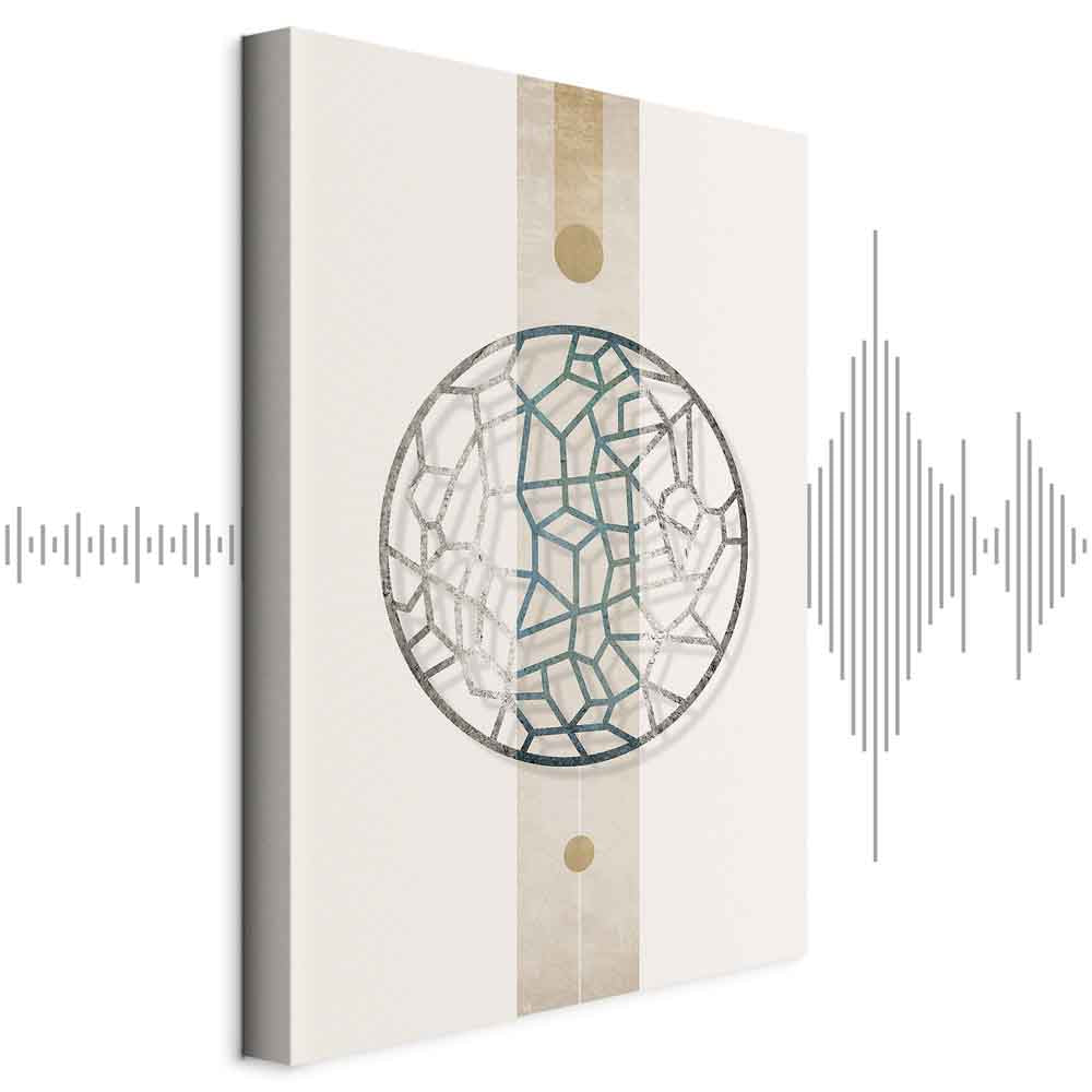 Abstract Circle Geometric Canvas Print