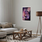 Unknown Planet Colorful Abstract Space Poster