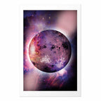 Unknown Planet Colorful Abstract Space Poster