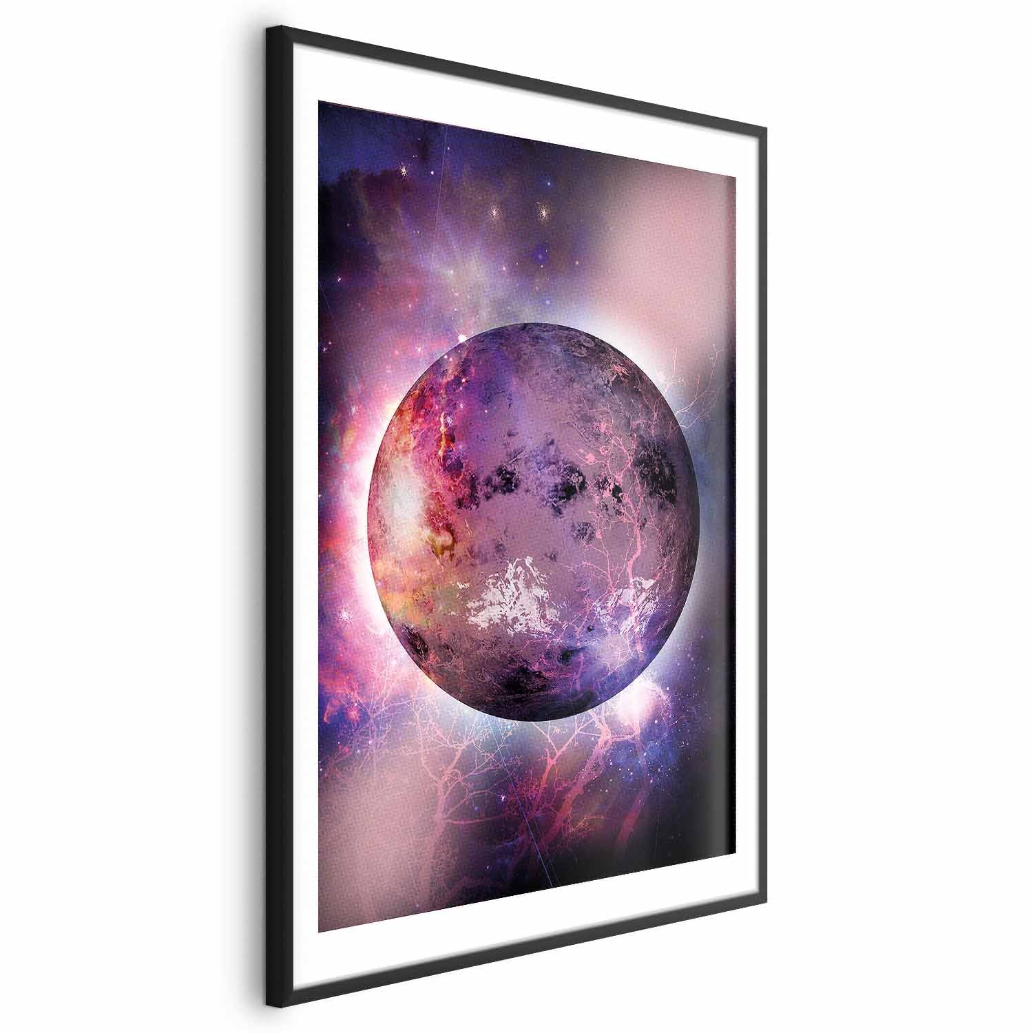 Unknown Planet Colorful Abstract Space Poster