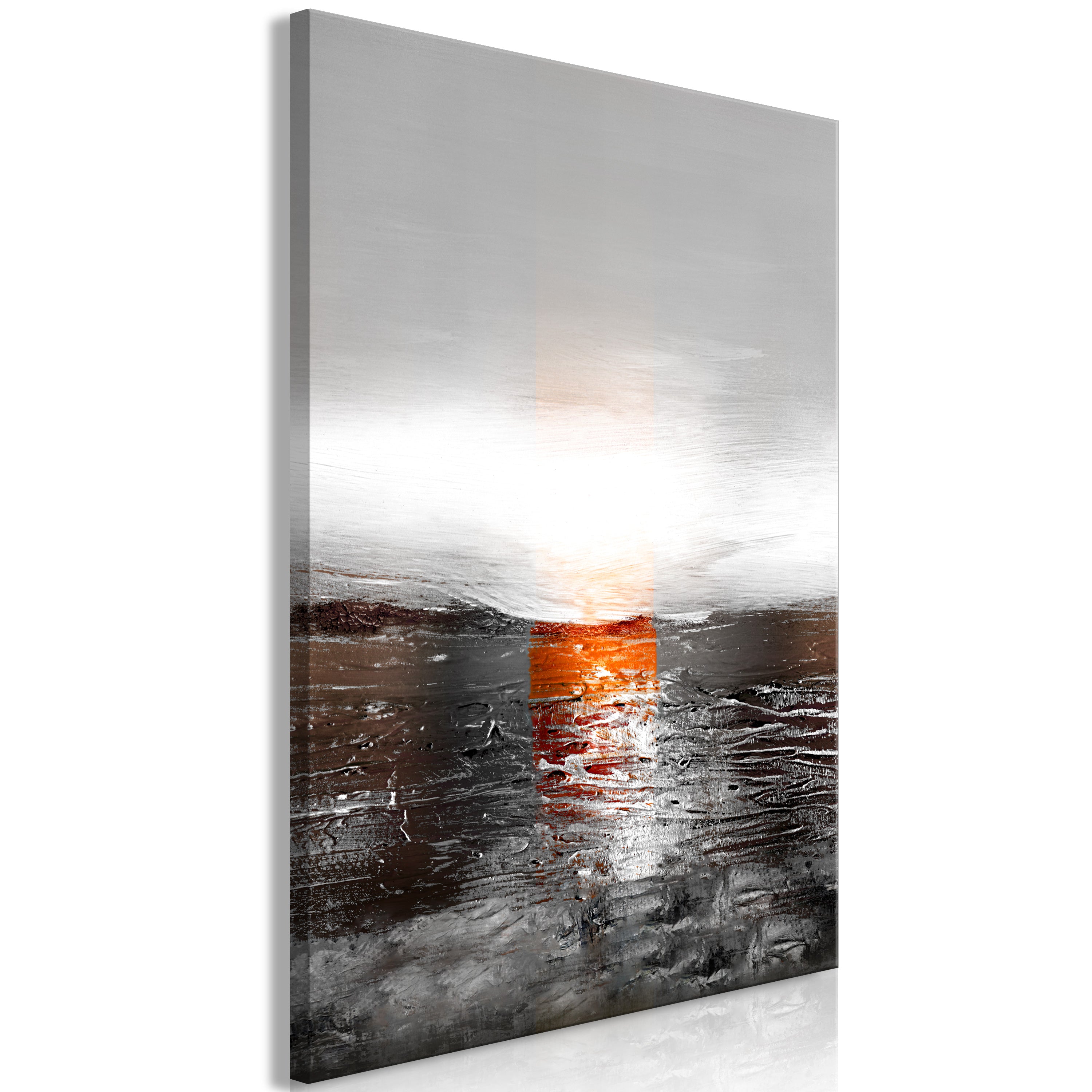 Canvas Print with Abstract Colors and Sunset