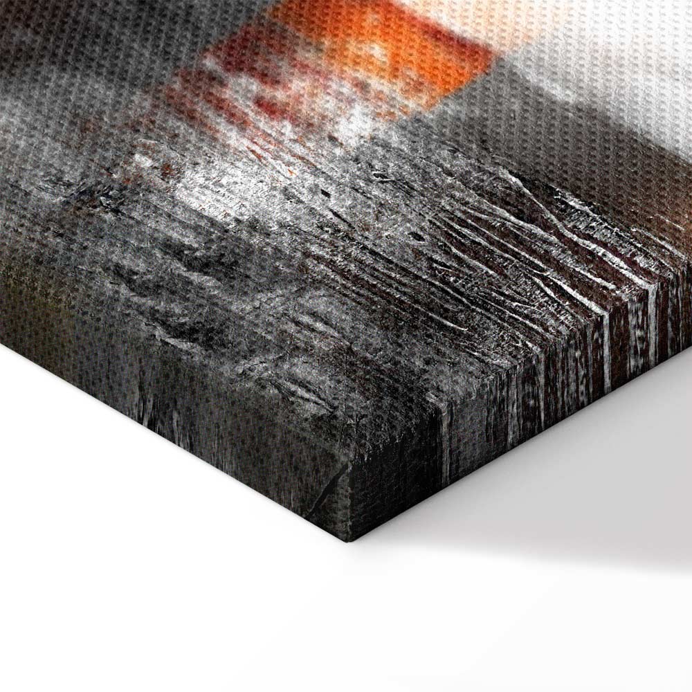 Abstract Sunset Reflection Multicolor Canvas Print