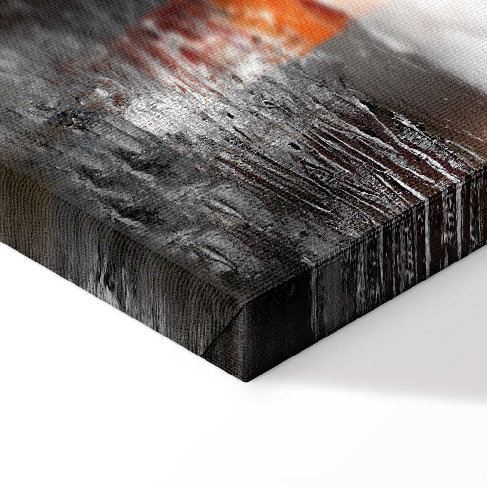 Abstract Sunset Reflection Multicolor Canvas Print