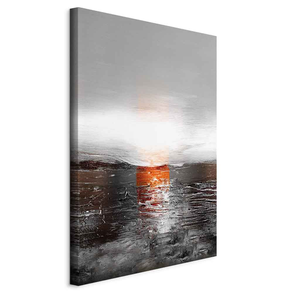 Abstract Sunset Reflection Multicolor Canvas Print