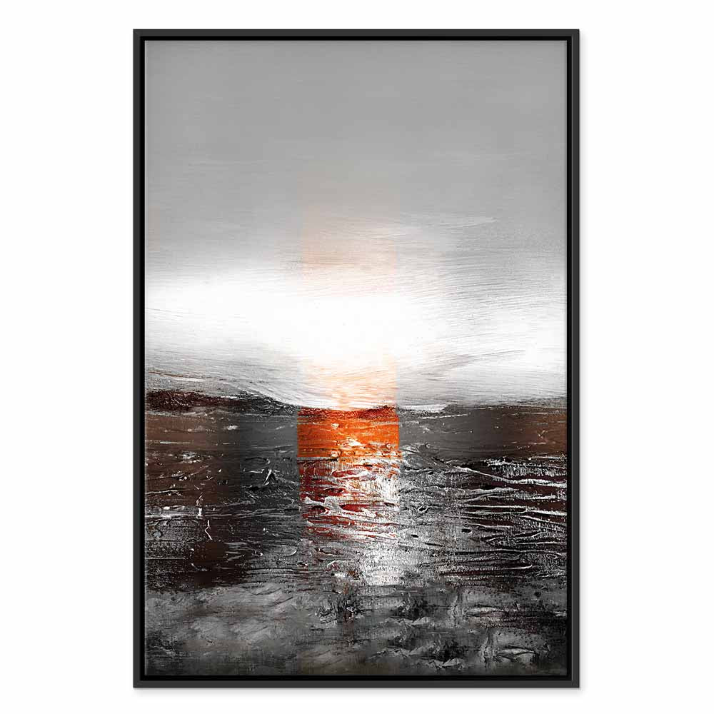 Abstract Sunset Reflection Multicolor Canvas Print