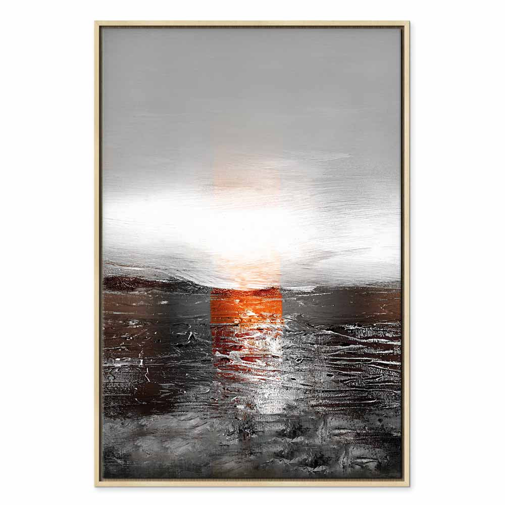 Abstract Sunset Reflection Multicolor Canvas Print