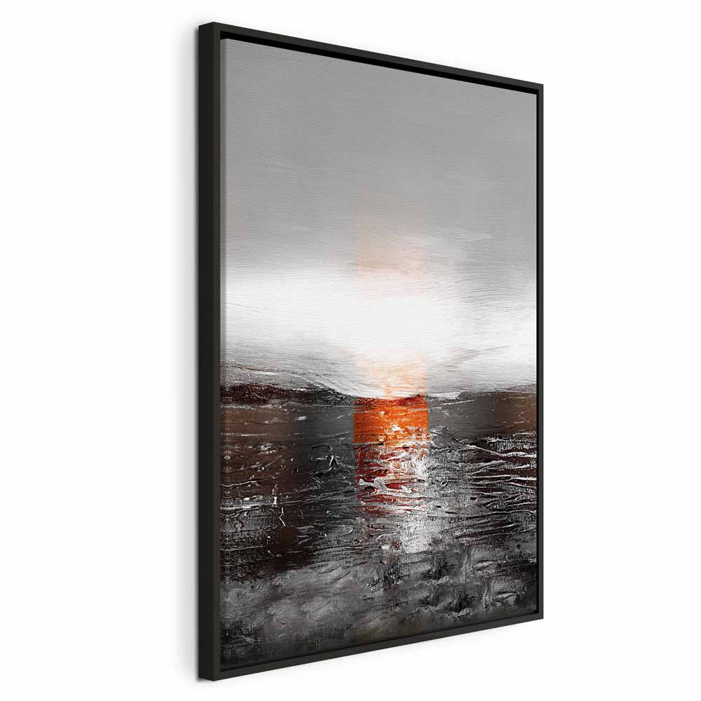 Abstract Sunset Reflection Multicolor Canvas Print
