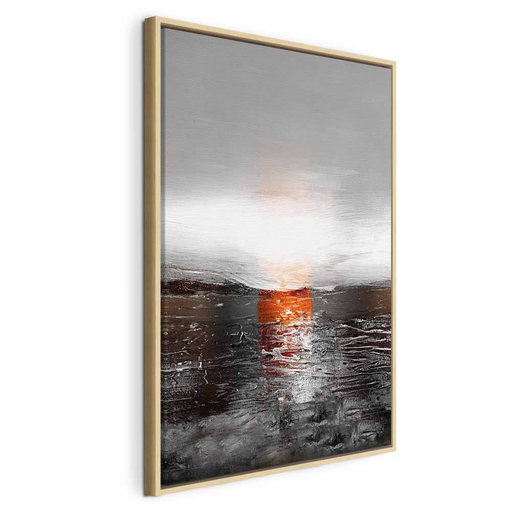 Abstract Sunset Reflection Multicolor Canvas Print