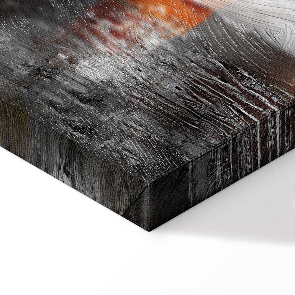 Abstract Sunset Reflection Multicolor Canvas Print