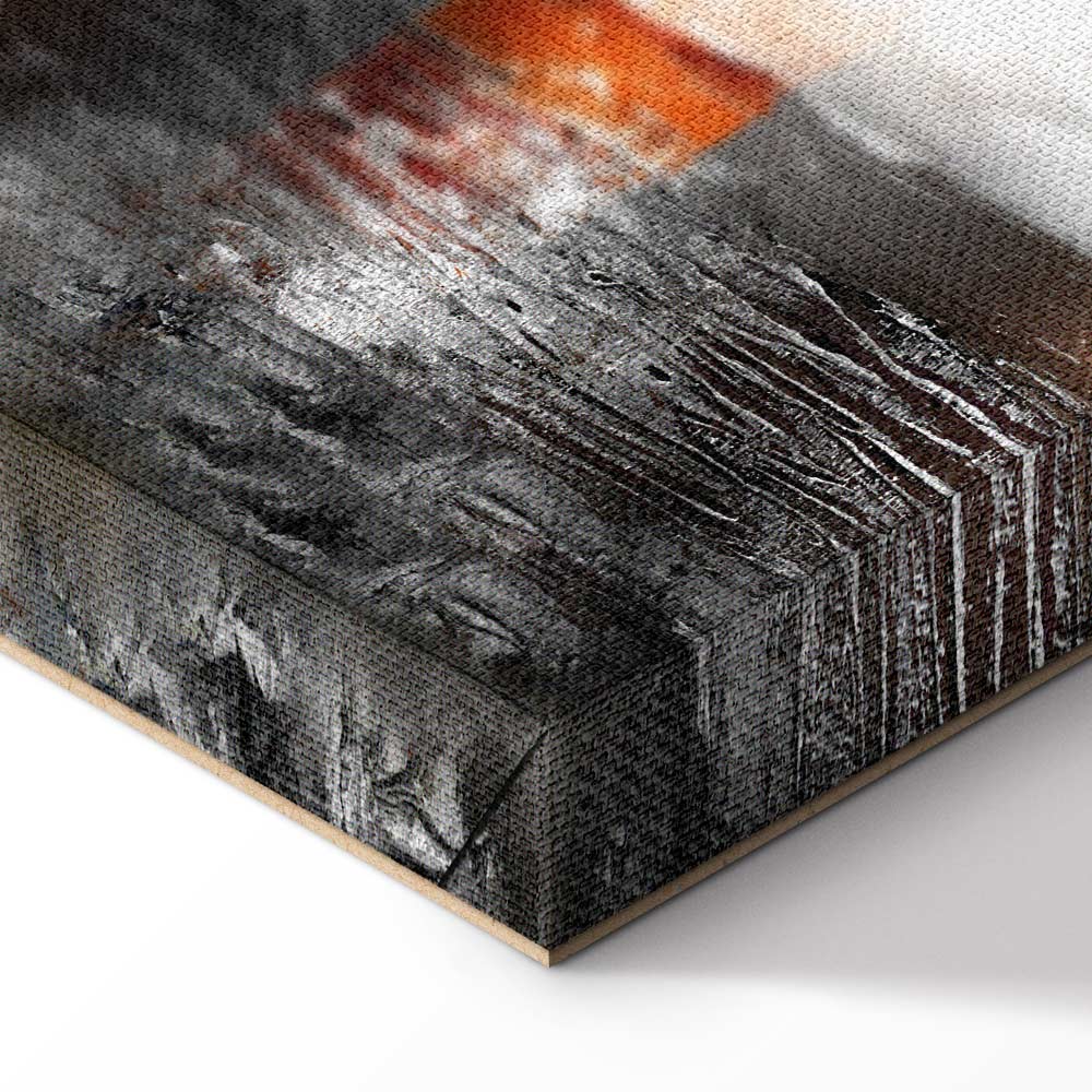 Abstract Sunset Reflection Multicolor Canvas Print