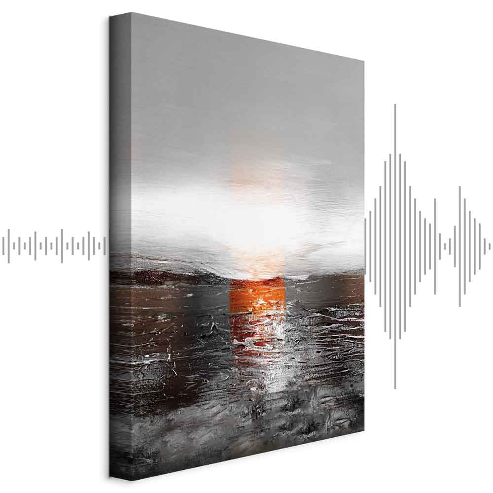 Abstract Sunset Reflection Multicolor Canvas Print