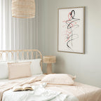 Abstract Couple Silhouette Modern Canvas Print