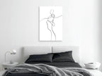 Stylish Black and White Canvas Print for Home Decor
