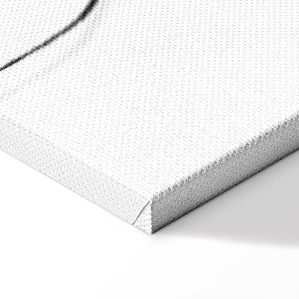 Silhouette Figures Black Vertical Canvas Print