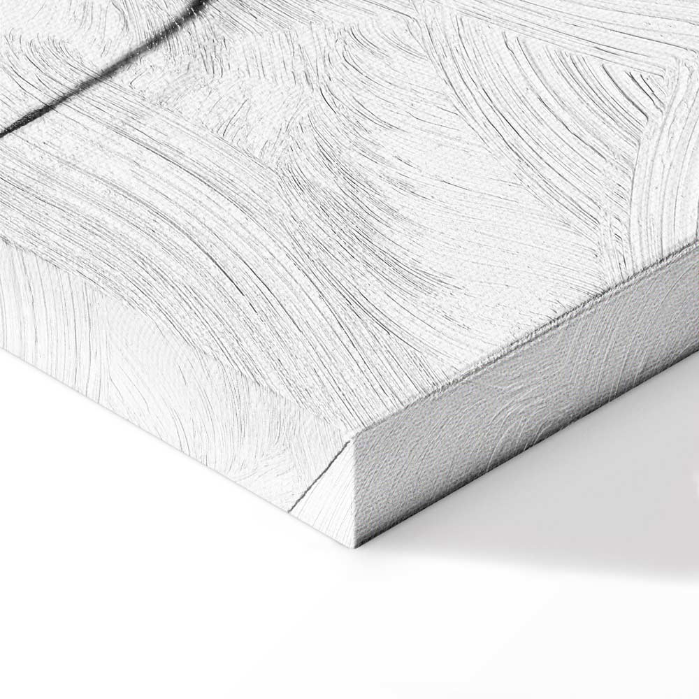 Silhouette Figures Black Vertical Canvas Print