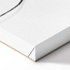 Silhouette Figures Black Vertical Canvas Print