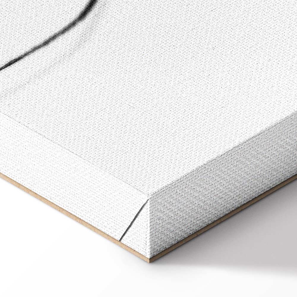 Silhouette Figures Black Vertical Canvas Print